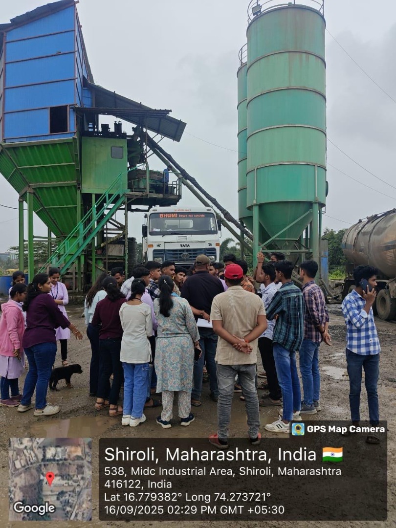 Industrial visit at ‘Bhumi Readymix, Shiye’